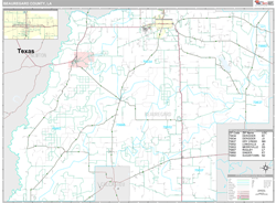 Beauregard County, LA Wall Map