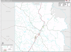 Caldwell County, LA Wall Map