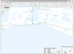 Cameron County, LA Wall Map