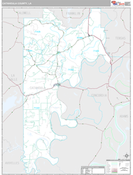 Catahoula County, LA Wall Map