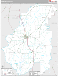 Franklin County, LA Wall Map