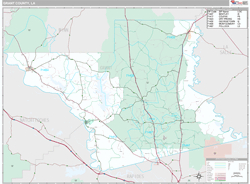 Grant County, LA Wall Map