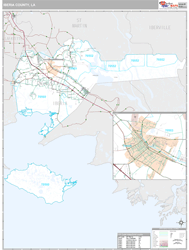 Iberia County, LA Wall Map