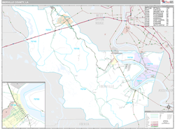 Iberville County, LA Wall Map