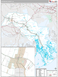 Lafourche County, LA Wall Map