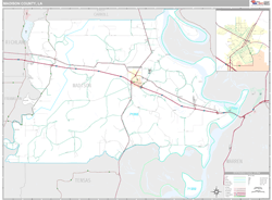 Madison County, LA Wall Map