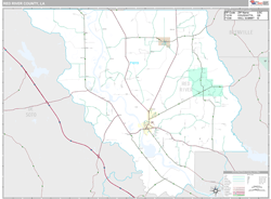 Red River County, LA Wall Map