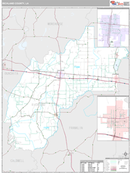 Richland County, LA Wall Map