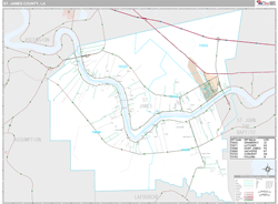 St. James County, LA Wall Map