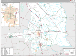 St. Landry County, LA Wall Map
