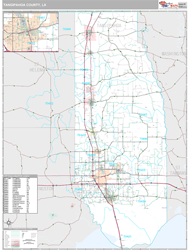 Tangipahoa County, LA Wall Map