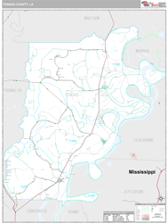 Tensas County, LA Wall Map