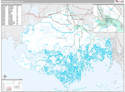 Terrebonne County, LA Wall Map