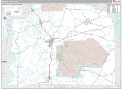 Vernon County, LA Wall Map