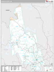 Franklin County, ME Wall Map