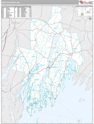 Lincoln County, ME Wall Map