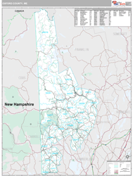 Oxford County, ME Wall Map