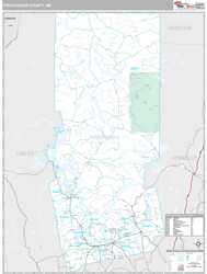 Piscataquis County, ME Wall Map