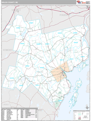 Waldo County, ME Wall Map