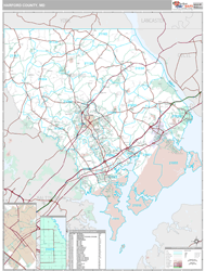 Harford County, MD Wall Map