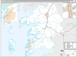 Somerset County, MD Wall Map