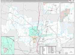 Hampshire County, MA Wall Map