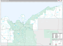 Alger County, MI Wall Map