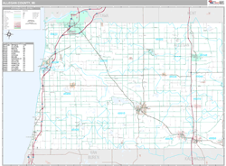 Allegan County, MI Wall Map