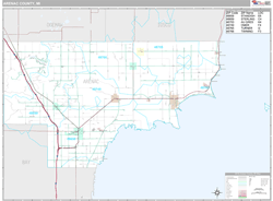 Arenac County, MI Wall Map