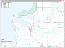 Benzie County, MI Wall Map