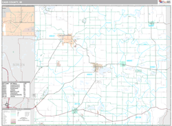 Cass County, MI Wall Map