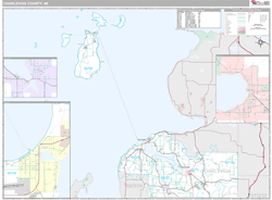 Charlevoix County, MI Wall Map