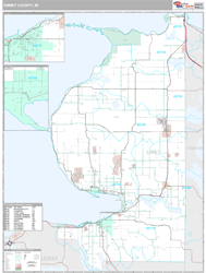 Emmet County, MI Wall Map