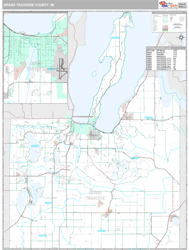 Grand Traverse County, MI Wall Map