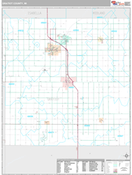 Gratiot County, MI Wall Map