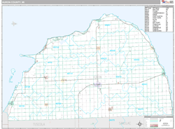 Huron County, MI Wall Map