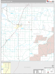 Kalkaska County, MI Wall Map