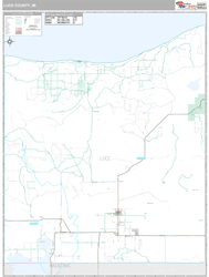 Luce County, MI Wall Map