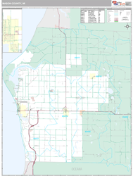 Mason County, MI Wall Map