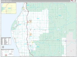 Oceana County, MI Wall Map