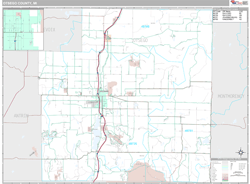 Otsego County, MI Wall Map