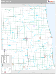 Sanilac County, MI Wall Map