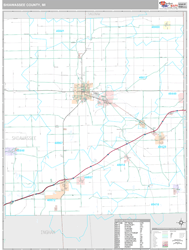 Shiawassee County, MI Wall Map