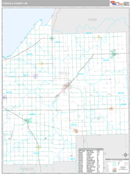 Tuscola County, MI Wall Map
