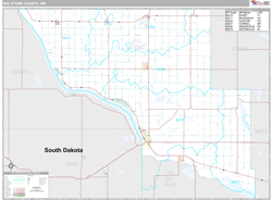 Big Stone County, MN Wall Map