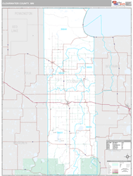 Clearwater County, MN Wall Map