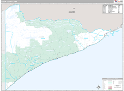 Cook County, MN Wall Map