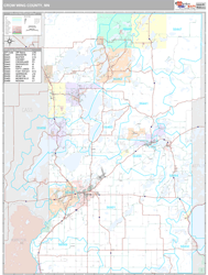Crow Wing County, MN Wall Map