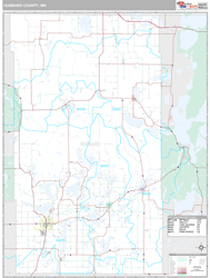 Hubbard County, MN Wall Map