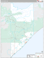Lake County, MN Wall Map